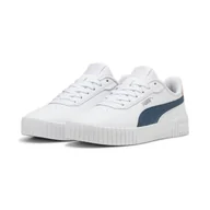 Buty trekkingowe damskie - Damskie sneakersy Carina 2.0 PUMA White Gray Skies Island Pink - miniaturka - grafika 1