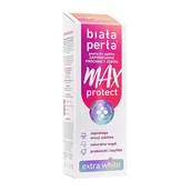 Pasty do zębów - Biała Perła Max Protect Extra White wybielająca pasta do zębów 75ml - miniaturka - grafika 1