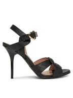 Sandały damskie - LOVE MOSCHINO Sandały JA16069G1MIB0000 Czarny - miniaturka - grafika 1