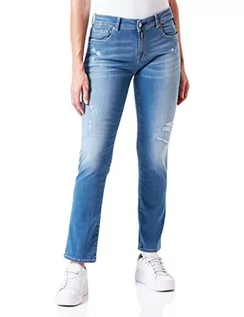 Spodnie damskie - Replay Jeansy damskie Faaby, 009 Medium Blue, 32W x 28L - grafika 1