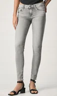 Spodnie damskie - Pepe Jeans Spodnie Jeansowe Damskie Szare Długie 31/28 T4A - miniaturka - grafika 1