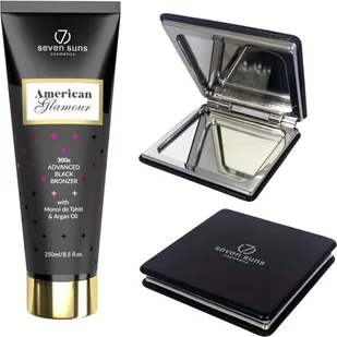 7suns American Glamour Mocny Bronzer 250ml + Podwójne Lusterko Gratis - Balsamy i kremy do opalania - miniaturka - grafika 1
