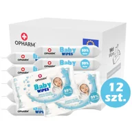 Chusteczki nawilżane - Zestaw - Chusteczki nawilżane Opharm Baby Wipes 12x64 szt - miniaturka - grafika 1