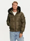 Kurtki męskie - Bomboogie Kurtka puchowa JM603VTNIW3 Zielony Regular Fit - miniaturka - grafika 1