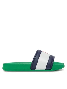Tommy Hilfiger Klapki T3X0-33915-1172 Zielony - Buty dla chłopców - miniaturka - grafika 1