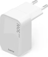Ładowarki do telefonów - Hama 30W GaN 1x USB-C biała składana - miniaturka - grafika 1