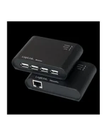 Kable komputerowe i do monitorów - Logilink Extender USB 2.0 z wbudowanym 4-portowym hubem USB 2.0 i zasilaczem (UA0230) - miniaturka - grafika 1