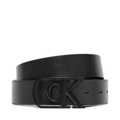 Paski - Pasek Męski Calvin Klein Curve Monogram Buckle 32Mm Rev LV04D7021G Czarny - miniaturka - grafika 1