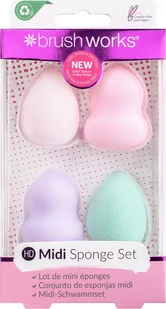 Brushworks HD Midi Sponge Set - zestaw gąbeczek do makijażu - Gąbeczki do makijażu - miniaturka - grafika 4