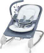 Leżaczki i huśtawki - INGENUITY Rock-to-Bounce Massage Seat HAPPY BELLY Chambray 0 - 6 m., BLUE, 16854 - miniaturka - grafika 1