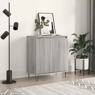 vidaXL Komoda, szary dąb sonoma, 60x35x70 cm, materiał drewnopochodny - Komody - miniaturka - grafika 1