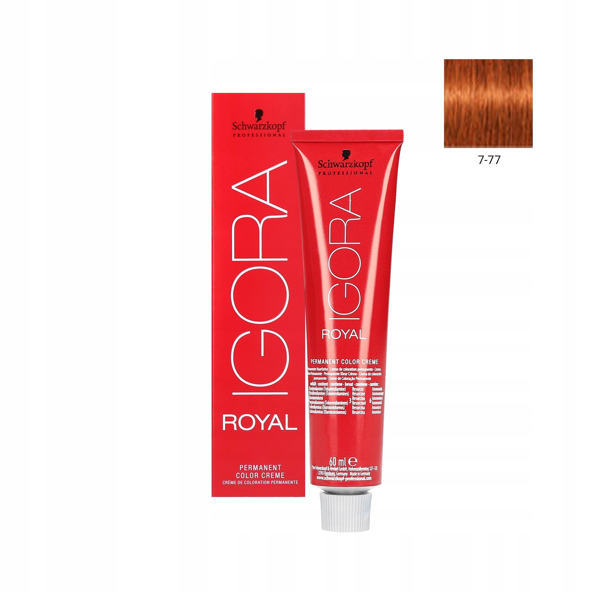 Schwarzkopf Igora Royal Farba Do Włosów 7-77 60 ML