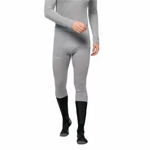 Męskie getry wełniane Jack Wolfskin ALPSPITZE WOOL PANTS M medium grey heather - S - Bielizna sportowa męska - miniaturka - grafika 1