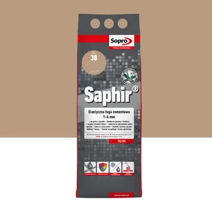 Fuga elastyczna Saphir Karmel 2 kg kolor 38 Sopro - Fugi - miniaturka - grafika 1