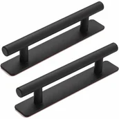 Zawiasy, okucia i inne akcesoria - Klamka - do okien, mebli - stop aluminium - 2 sztuki - 25 cm - czarna - miniaturka - grafika 1