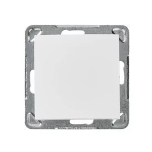 IMPRESJA łącznik jednobiegunowy BIAŁY - Wyłączniki światła i elektryczne - miniaturka - grafika 1