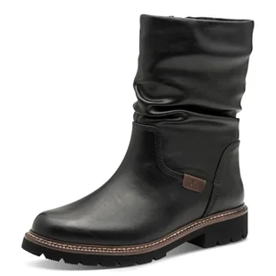 Tamaris Damskie botki Flat 1-25484-45, czarne, 41 EU, czarny, 41 EU - Botki damskie - miniaturka - grafika 1