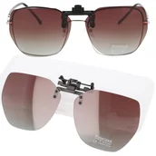 Okulary przeciwsłoneczne - Nakładki na okulary Polaryzacyjne GRADIENT BROWN UV-400 - miniaturka - grafika 1