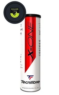Piłki tenisowe Tecnifibre  X-One (4 Pack) - Tenis ziemny - miniaturka - grafika 1