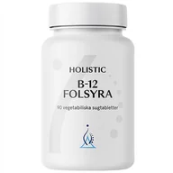 Witaminy i minerały - Holistic B-12 Folsyra, 90 tabletek do ssania - miniaturka - grafika 1