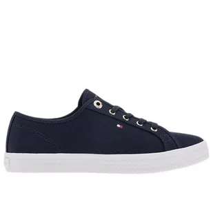 Buty Tommy Hilfiger Essential Vulcanized Sneaker FW0FW07119-DW6 - granatowe - Buty sportowe damskie - miniaturka - grafika 4