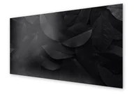 Dekoracje domu - Panel kuchenny HOMEPRINT Czarne tło, ciemne liście 140x70 cm - miniaturka - grafika 1