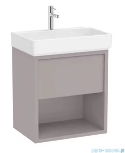 Roca Tura Unik zestaw szafka z umywalką 60x43x60 SZLACHETNY SZARY  A852025559 - Szafki łazienkowe - miniaturka - grafika 1