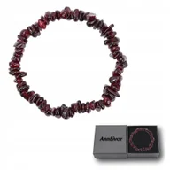 Bransoletki - Bransoletka Uniseks Kamień Naturalny Garnet Koraliki 5-8 mm Regulowana - miniaturka - grafika 1