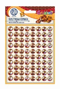 Astra BURSZTYNOWA KOMNATA NAKLEJKI DEKORACYJNE ZŁOTE - Przybory szkolne - miniaturka - grafika 2