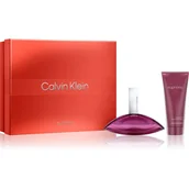 Wody i perfumy damskie - Calvin Klein Euphoria zestaw upominkowy dla kobiet - miniaturka - grafika 1