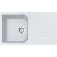 Zlewozmywaki - Franke Urban UBG 611-86 GSC Zlewozmywak granitowy jednokomorowy 86x50 cm biały polarny 114.0687.286 - miniaturka - grafika 1