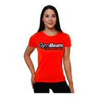 Koszulki sportowe damskie - Koszulka damska GymBeam Women‘s Beam T-shirt Orange L - miniaturka - grafika 1