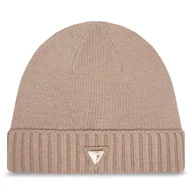 Czapki damskie - Czapka Guess V4BZ08 Z39B0 Beżowy - miniaturka - grafika 1