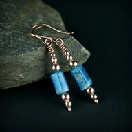 Kolczyki - Kolczyki z apatytem - miniaturka - grafika 1