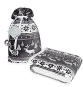 Pozostałe akcesoria świąteczne - FARO koc świąteczny Saco w worku grafitowy Saco003_20211119054216 - miniaturka - grafika 1