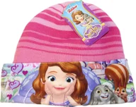 Czapki dla dzieci - Czapka dziecięca Disney Junior Sofia dla dziewczynek różowo-różowa 52 - miniaturka - grafika 1