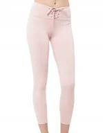 Legginsy - GUESS LEGGINSY RÓŻOWE GŁADKIE LOGO CASUAL XL GXA - miniaturka - grafika 1