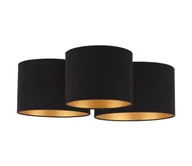 Lampy sufitowe - Duolla - Plafon ROLLER TRIO 3xE27/60W/230V czarny/złoty - miniaturka - grafika 1