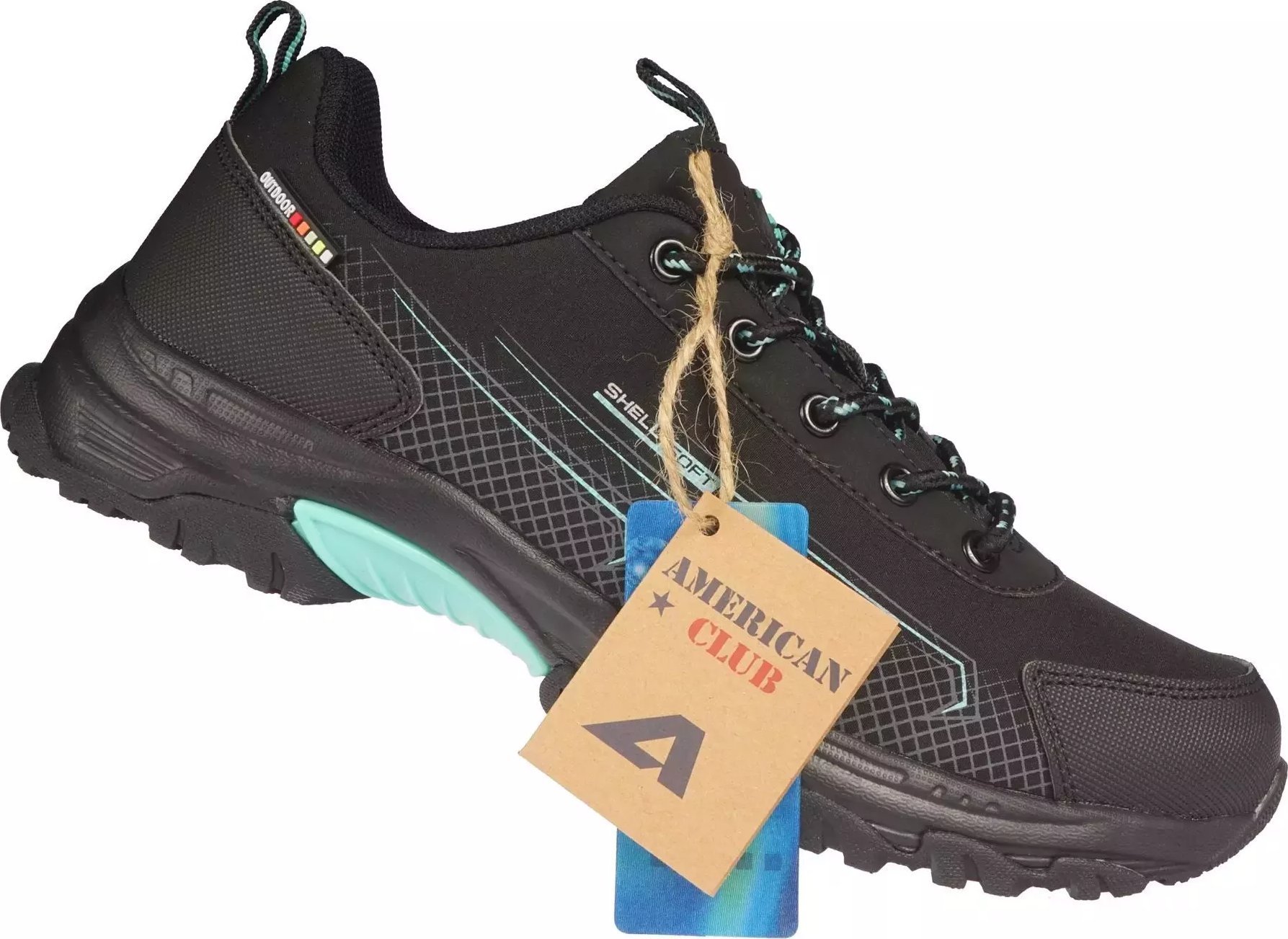 Buty trekkingowe damskie American Club Damskie buty trekkingowe American Club DWT-178/24 czarne 37