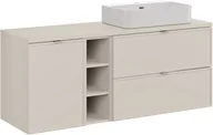 Meble łazienkowe - Zestaw meblowy 140cm z blatem i umywalką nablatową Trust - miniaturka - grafika 1