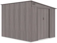 Altany ogrodowe - Domek ogrodowy JASPER 214x257cm Light Wood, metalowy, z podwójnymi drzwiami, wentylowany, funkcjonalny schowek na narzędzia i sprzęt Hardmaister - miniaturka - grafika 1