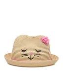 Czapki dla dzieci - Nelli Blu Kapelusz 4K3-002-SS23 Beżowy - miniaturka - grafika 1