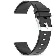 Akcesoria do zegarków - Rubicon Pasek do zegarka Smartwatch czarny - miniaturka - grafika 1