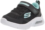 Buty dla chłopców - Skechers Sneakersy Microspec Max Torvix chłopięce, Czarne tekstylia czarno-białe wykończenie, 33.5 EU - miniaturka - grafika 1