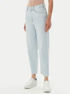 Spodnie damskie - Tommy Hilfiger Jeansy Classic WW0WW44371 Niebieski Straight Fit - miniaturka - grafika 1