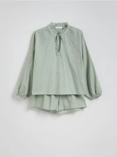 Reserved - Dwuczęściowa piżama ze wzorem - miętowy - Moda i Uroda OUTLET - miniaturka - grafika 1