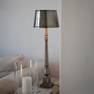 Lampy stojące - Markslöjd Lampa stołowa Metallo, kolor antyczne srebro, metal, wysokość 66 cm - miniaturka - grafika 1