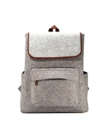 Torby na laptopy - ROOGU Grey Buddy * Elegancki plecak filcowy szary 20l miejski uniwersytecki do pracy laptop 15'' extra light - miniaturka - grafika 1