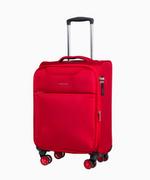Walizki - PUCCINI Kabinowa czerwona walizka z poszerzeniem miękka - miniaturka - grafika 1