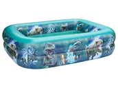 Baseny ogrodowe - Jurassic World Basen rodzinny 2-pierścieniowy z postaciami z filmu Jurassic World, 200 x 150 x 50 cm - miniaturka - grafika 1